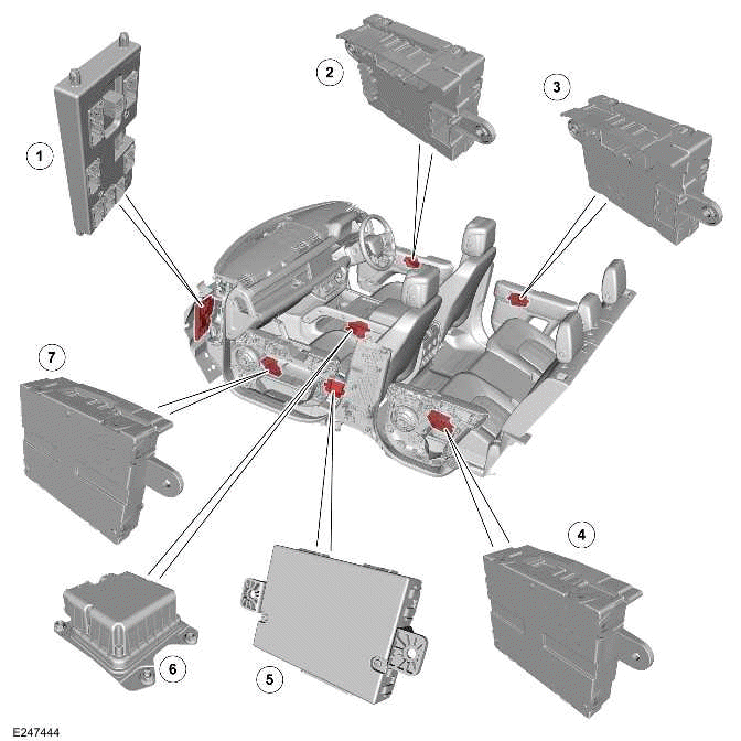 Land Rover Defender - Interior Lighting - Component Location, Overview ...