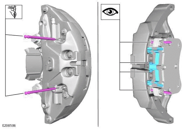 Brake Pads 4 Piston Fixed Caliper