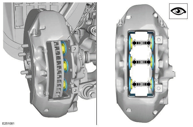 Brake Pads 6 Piston Fixed Caliper