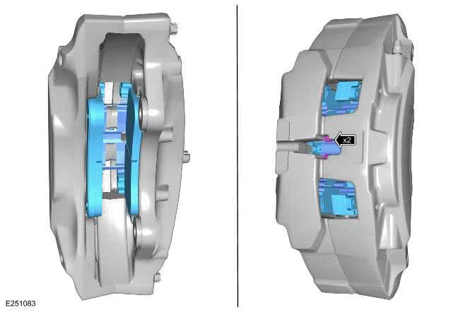 Brake Pads 4 Piston Fixed Caliper