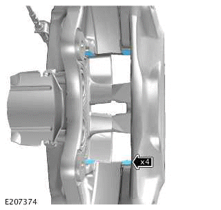 Brake Pads 4 Piston Fixed Caliper